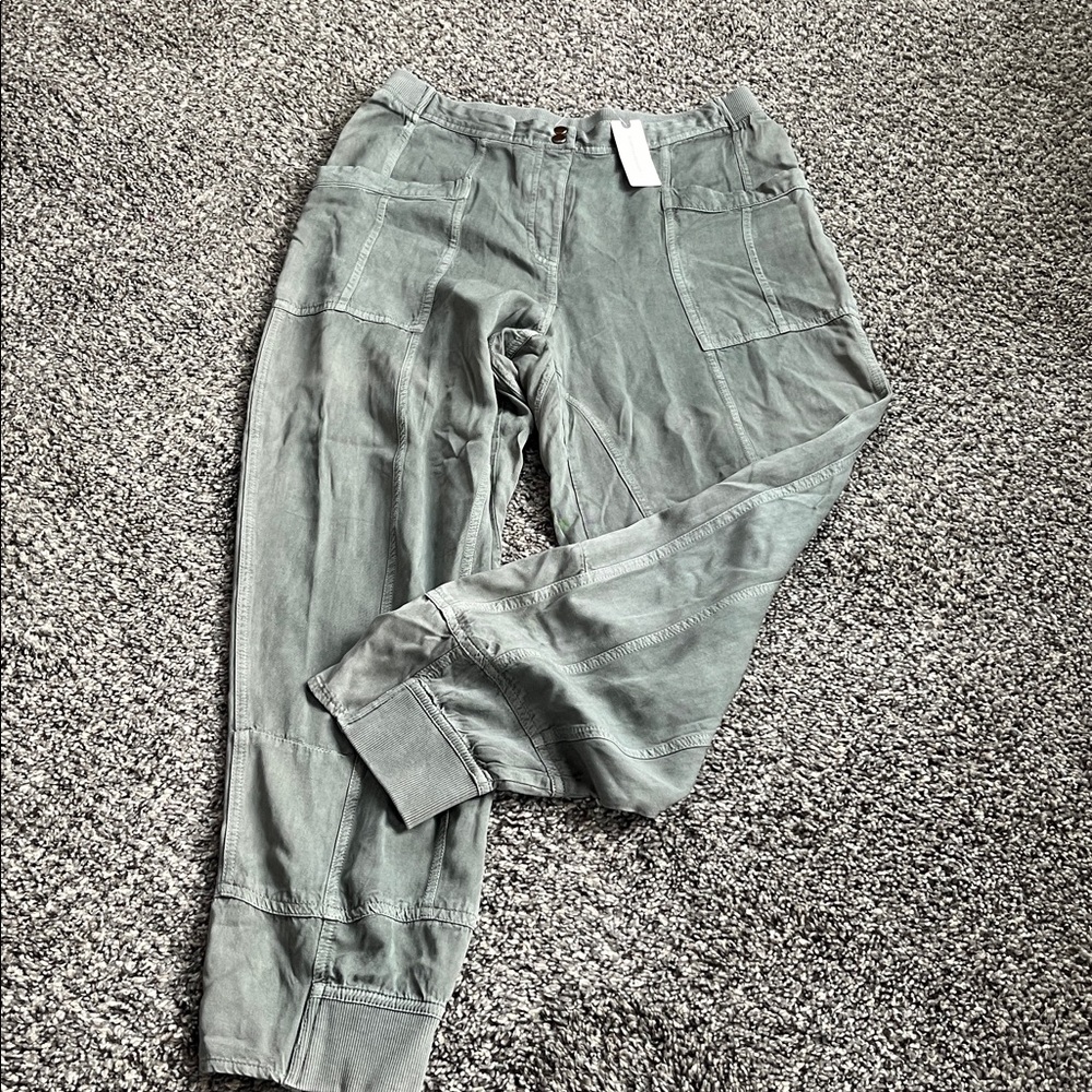 ANTHROPOLOGIE Daily Practice Joggers Spruce Green NWT size S - Picture 3 of 8